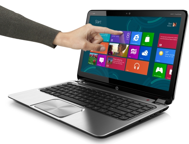 HP ENVY TouchSmart Ultrabook 4 Win8 screen