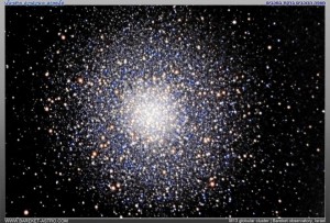 צביר הכוכבים m13. קרדיט: מצפה הכוכבים ברקת במכבים.
